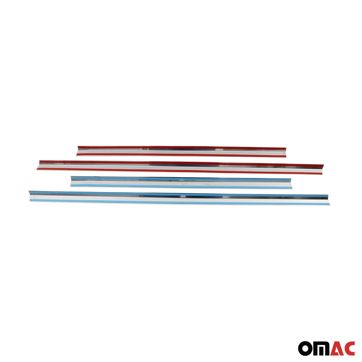 Mercedes ML Class Window Trim - Omac - S. Steel - Gloss Silver - '98-'05